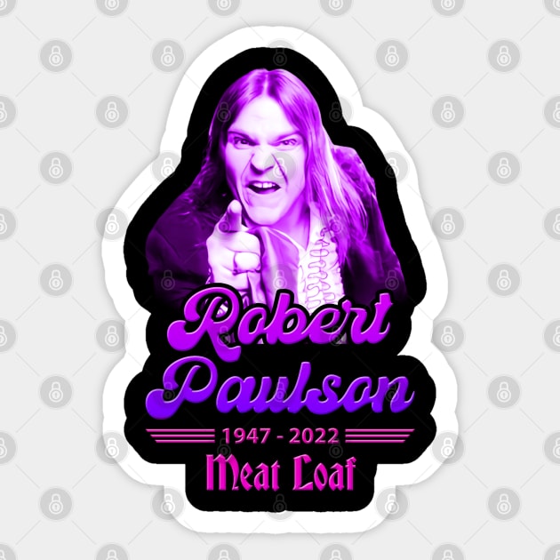 Meatloaf 1947-2022 BAT OUT OF HELL Sticker by CLOSE THE DOOR PODCAST